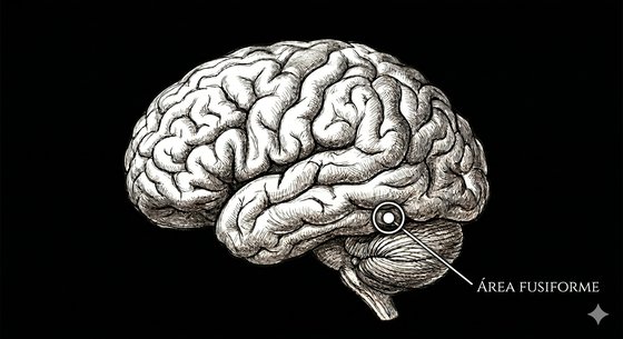 Ilustración anatómica del cerebro — vista lateral